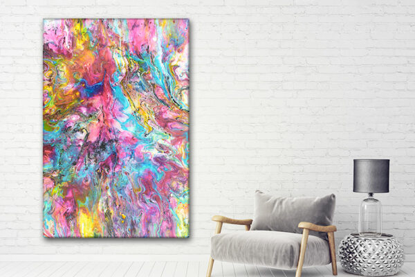 Unique original abstract art in beautiful modern colors