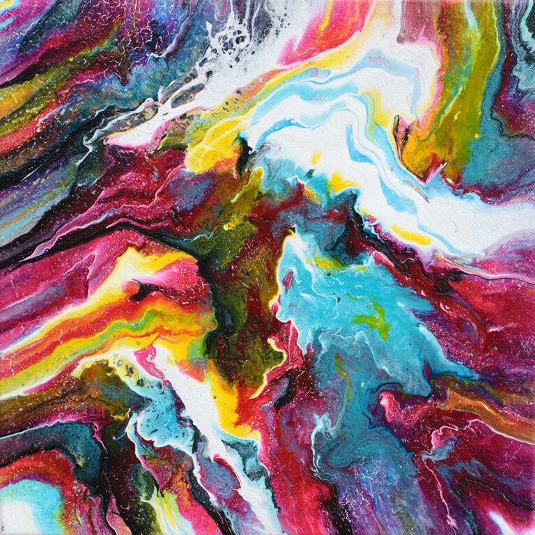 Art colorful painting Flows II