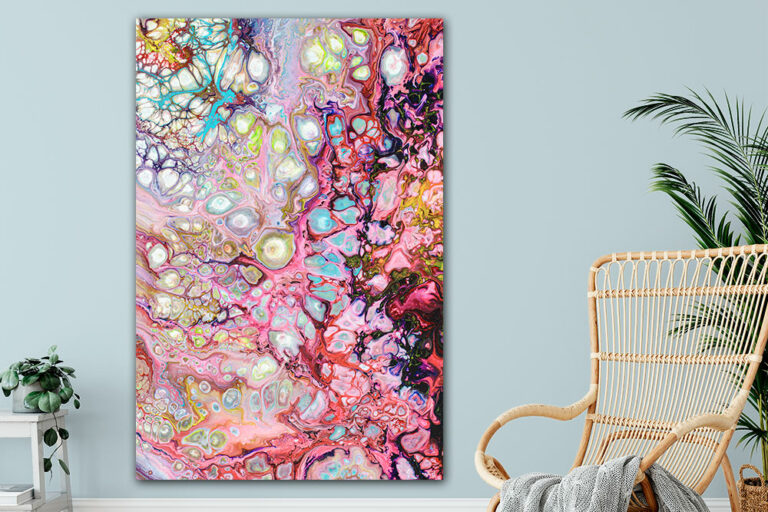 Wall art prints with abstract designs