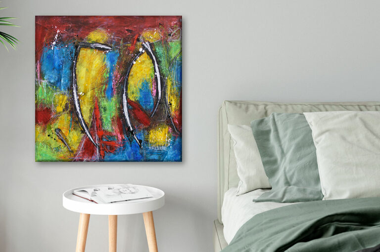 Abstract paintings for bedroom