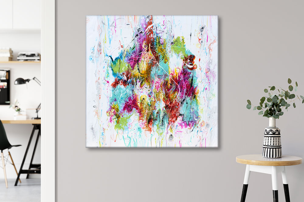 Abstract unique painting living room wall art Stellar VI