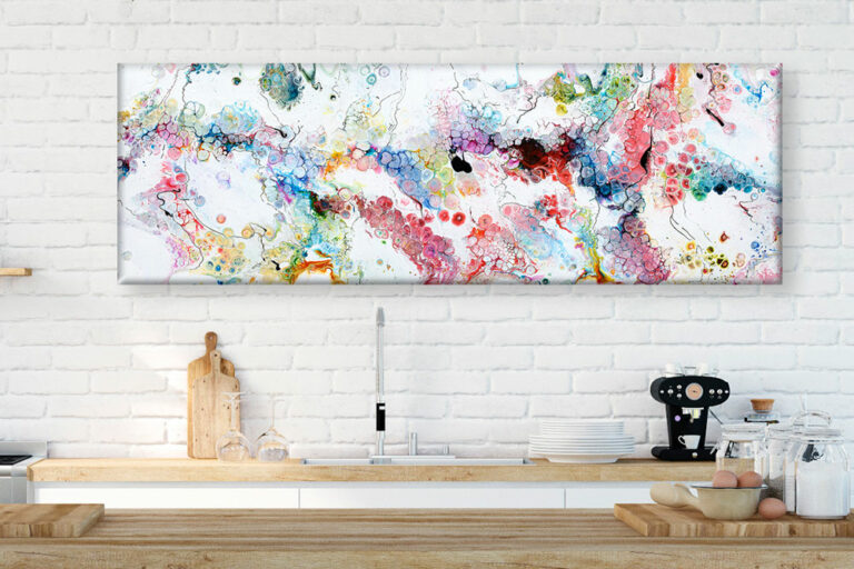 Abstract canvas prints for kitchen