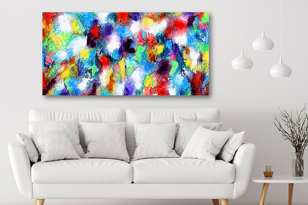 Canvas print living room wall decor Alteration I