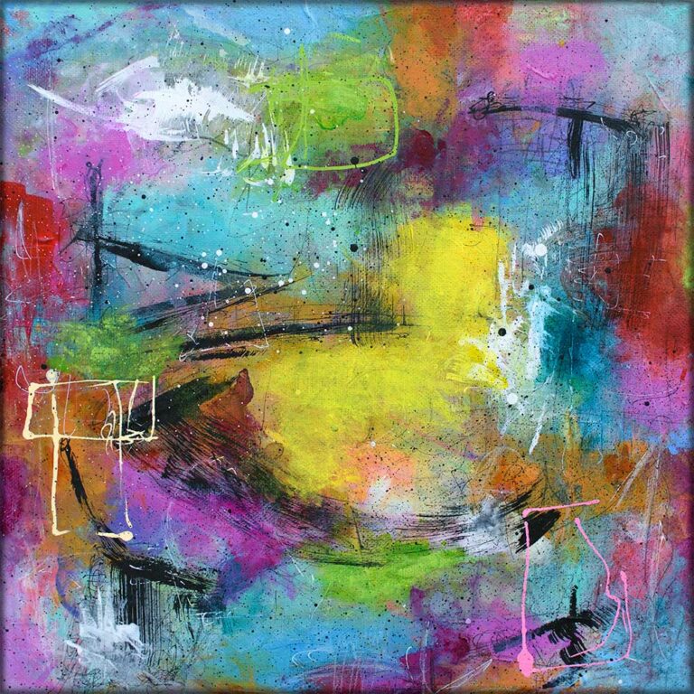 Abstract painting on canvas Eclectic I